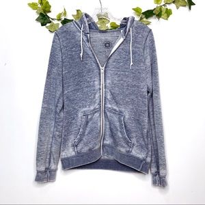 Club Pilates Full Zip Burnout Hoodie Jacket